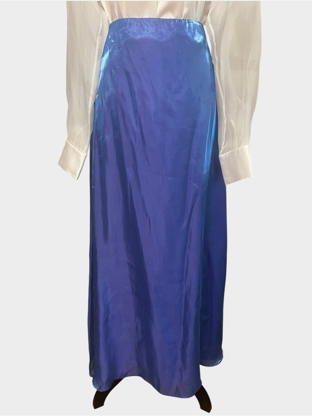 Vintage Y2K Alyce Designs Iridescent Mermaidcore Fairycore Maxi Skirt 4